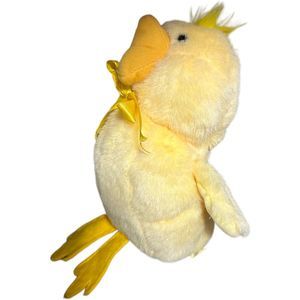 Vintage Union Toy 1982 Yellow Duck Plush Stuffed Animal Felt Feet Rare HTF